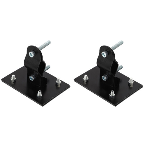 2 Pcs Bike Front Basket Mounting Rack Frame Support Bracket Black 1