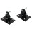 2 Pcs Bike Front Basket Mounting Rack Frame Support Bracket Black 4