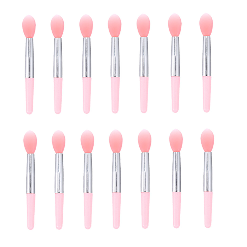 Artibetter Pink 1Set Silicone Lipstick Brush And Eyeshadow Makeup Tool For Women