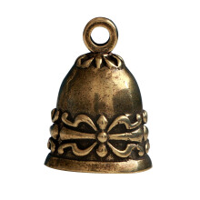 2Pcs Coffee Brass Bell Pendant DIY Charm Set Stylish Keyring Accessory