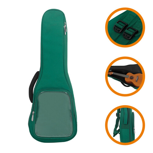 Custodia Protettiva Verde Per Ukulele Con Multiple 1