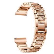 Goldfarbenes Metall-Uhrenband, Passend Für Smartwatch, Robust
