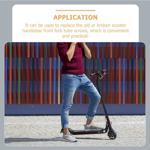 5Sets Stabile Schwarze Ersatzschrauben Für E-Scooter Lenker Und Gabel 1