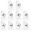 10Pcs Silver Acrylic Seamless Hooks Self Adhesive Wall Hooks for Home 1