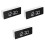 3Pcs White USB LED Digital Alarm Clocks Multi-Function with Snooze 3