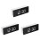 3Pcs White USB LED Digital Alarm Clocks Multi-Function with Snooze 2