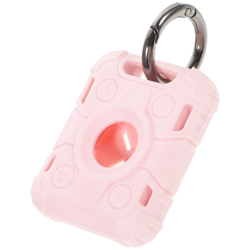5Pcs Small Locator Protective Cases Durable Tpu Keychain Covers Pink 3122037288521