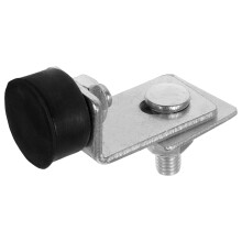 Steel Sliding Door Track Stopper Silver for Smooth Quiet Control