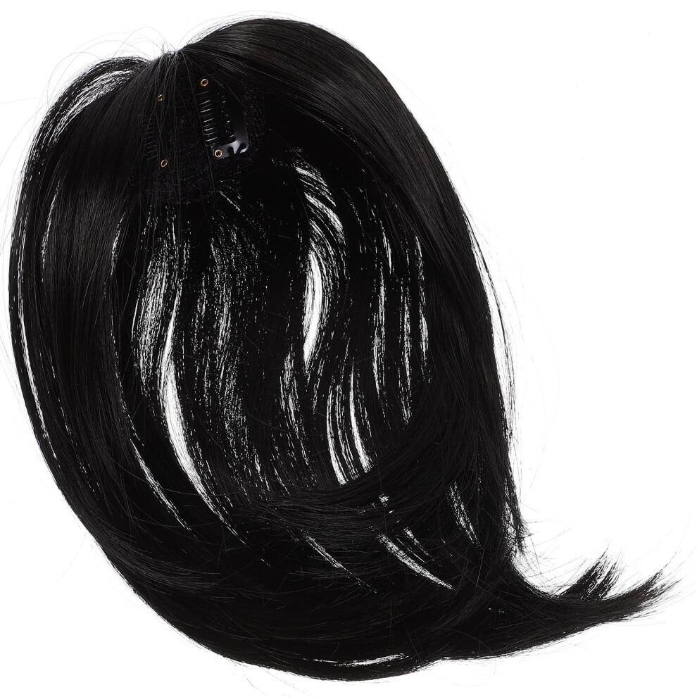 Aboofan Black Short Hair Extensions Synthetic Hair Topper For Women