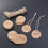 100pcs Favors Tags Kraft Tags Paper Gift 6