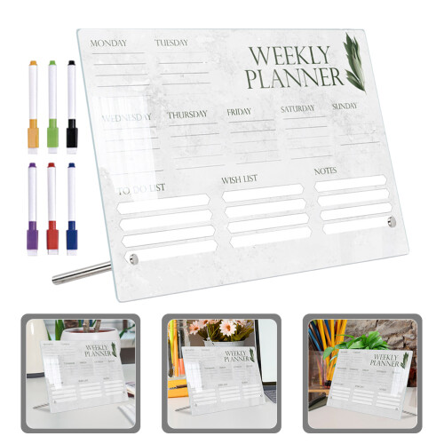 1 Set Desktop Acryl Memo Bord Multifunctioneel Voor Thuis 2