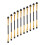 20Pcs Portable Golden Eye Shadow Brushes Durable Makeup Accessories 1