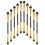 20Pcs Portable Golden Eye Shadow Brushes Durable Makeup Accessories 2
