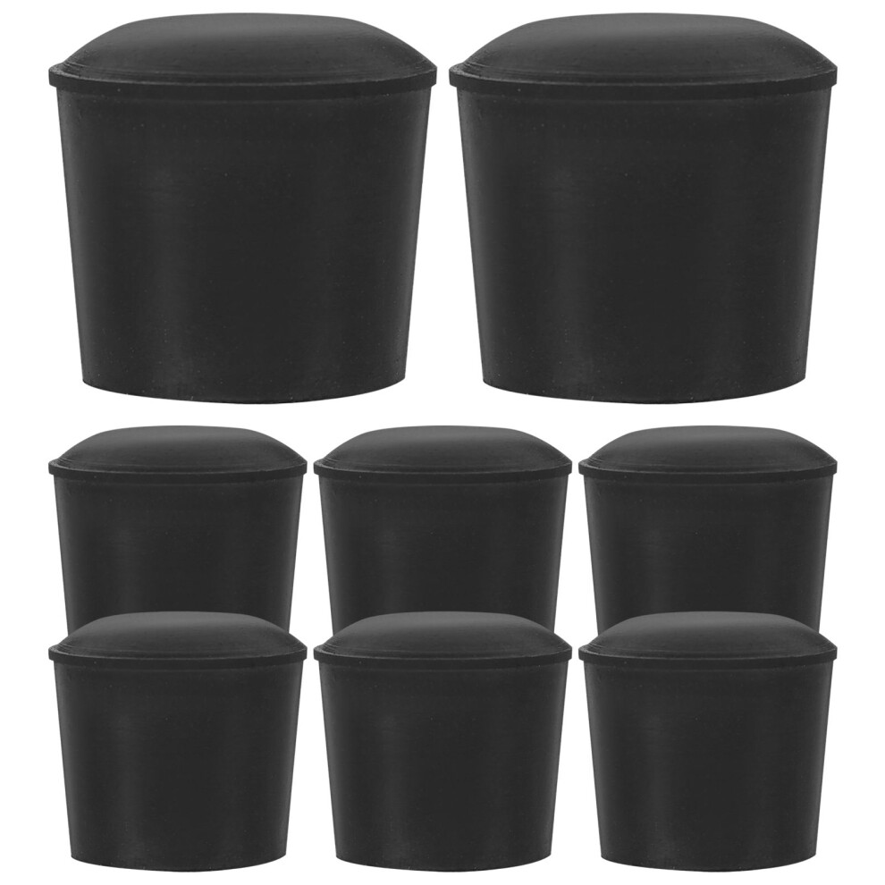 24Pcs Black Rubber Pegs Feet For Kitchen Pads Anti-Skid Leg Protectors 013748065217