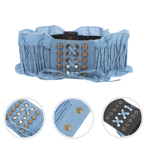 1Stk Eleganter Elastischer Makramee Jeans Gurt Für Damen 1