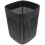 Black Plastic Trash Can Modern Storage Basket for Home Office 1