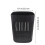 Black Plastic Trash Can Modern Storage Basket for Home Office 2