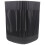 Black Plastic Trash Can Modern Storage Basket for Home Office 7
