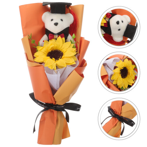 Graduation Flower Bear Boeket Decoratie 1