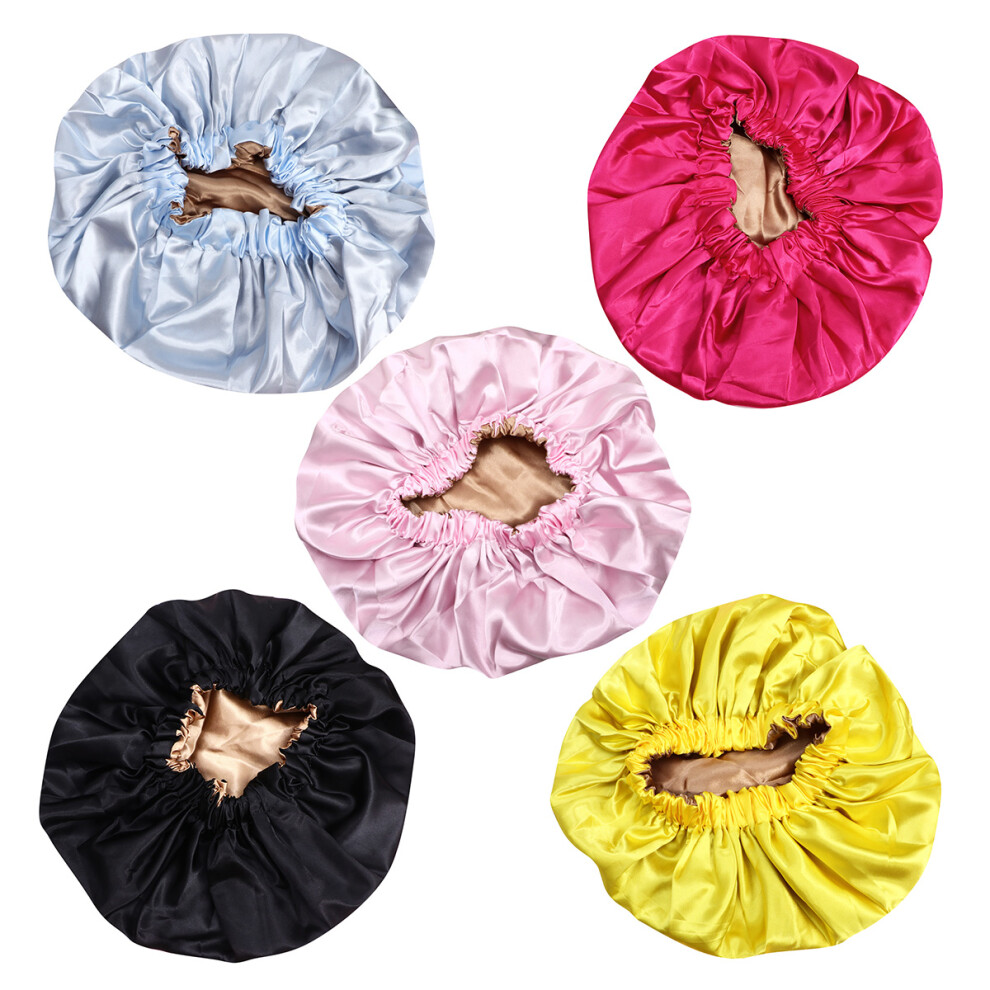Villcase 1Pc Double-Layer Satin Sleeping Hat For Woman Chemotherapy Comfort