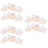 12 Pcs Plastic Pet Room Fence Fixing Bases Holder 10