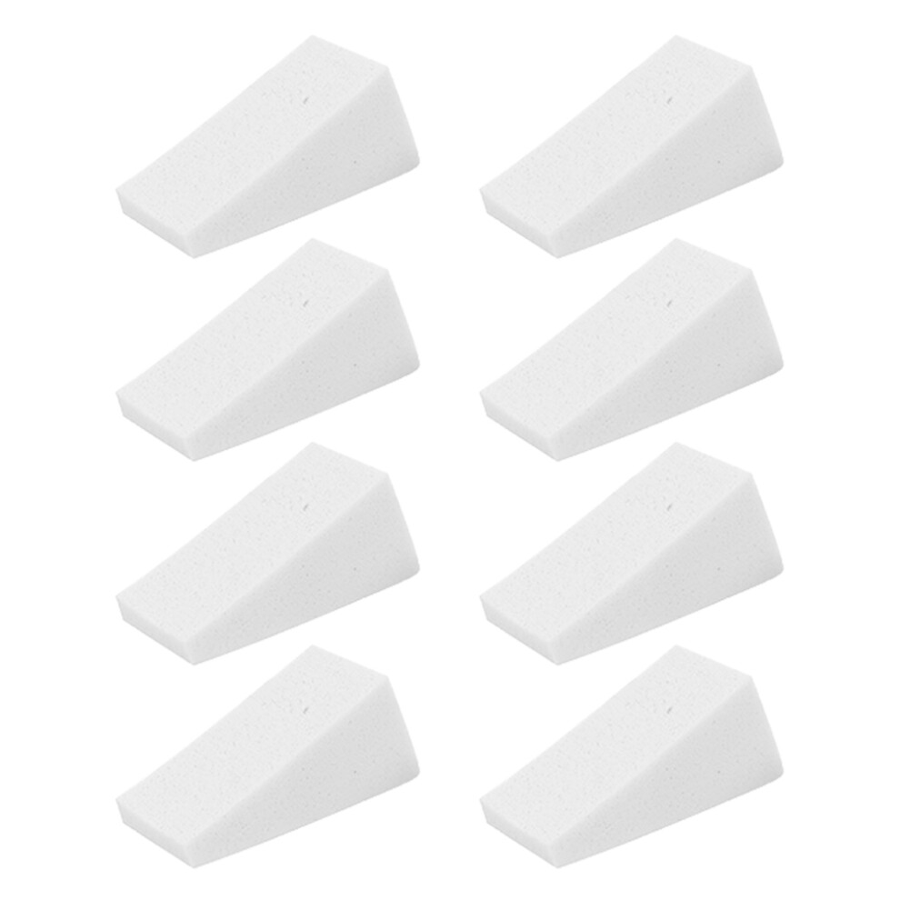 Ohphcall White 30Pcs Portable Makeup Sponge Wet Dry Powder Puff For Foundation