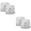 2pcs Artificial Peony Candle Wreath Ring Wedding Decor For Table For Party 6