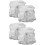 2pcs Artificial Peony Candle Wreath Ring Wedding Decor For Table For Party 5
