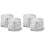 2pcs Artificial Peony Candle Wreath Ring Wedding Decor For Table For Party 2