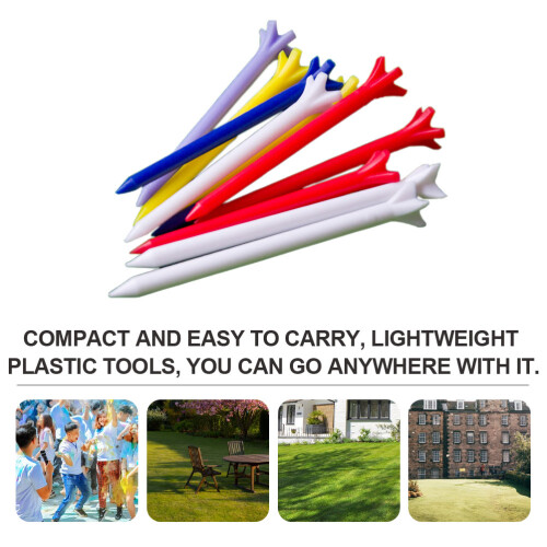 20Pièces Tees De Golf Compact En Plastique Outils D’entraînement 1