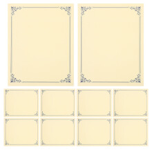 10Pcs Blue Writable Certificate Paper for School and Business Awards