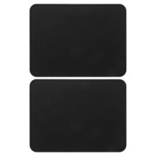 Coffee Tamping Mat Black 2pcs 7.86x5.89x0.20in