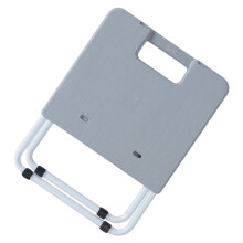 Portable Folding Stool Anti-Skid Lightweight Folding Garden Stool Gray For Camping Fishing Balcony And Home Use