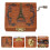1Pc Mini Manual Wood Music Box Brown Clockwork Gift for Decor 5