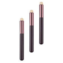3Pcs Multi Color Artificial Fiber Lip Gloss and Concealer Brush