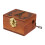 1Pc Mini Manual Wood Music Box Brown Clockwork Gift for Decor 6