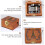 1Pc Mini Manual Wood Music Box Brown Clockwork Gift for Decor 10