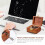 1Pc Mini Manual Wood Music Box Brown Clockwork Gift for Decor 11