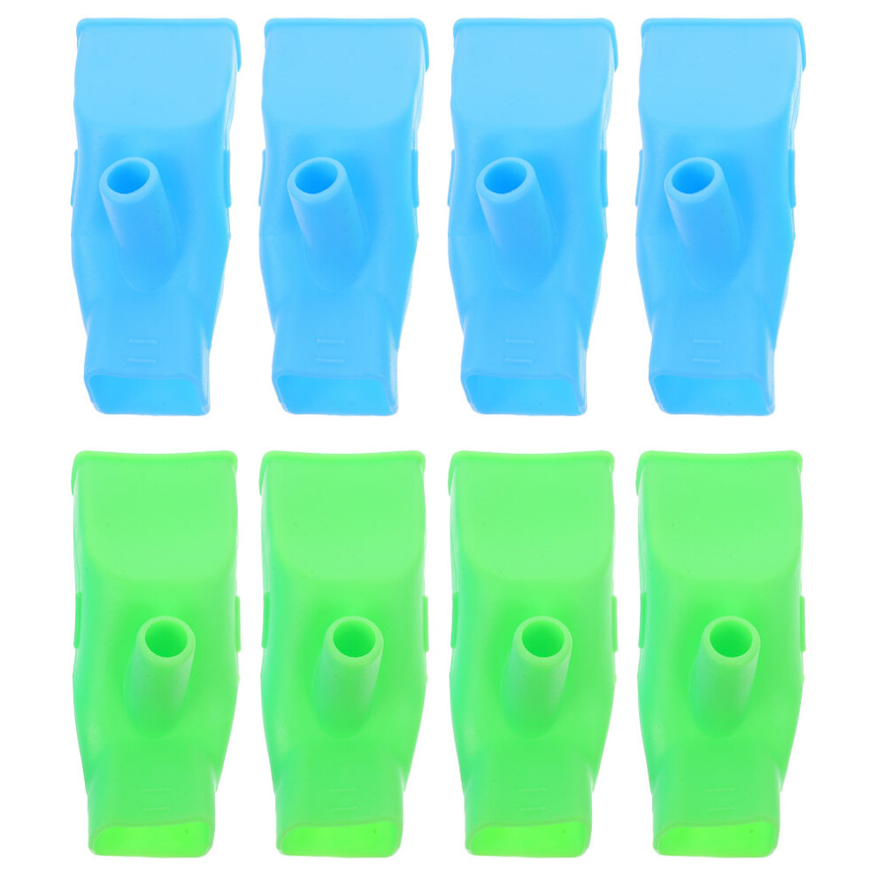 Vaguelly 8Pcs Faucet Handle Extenders For Kids Tpr Assorted Colors Splash Proof