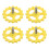 1Set Duurzame Hot Bed Leveling Nut En Veer Voor 3D Printer 5