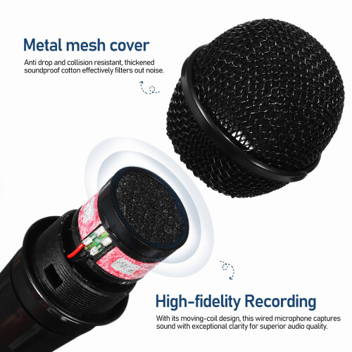 Dynamic Mic Plastic 1set Ergonomic Handheld 2
