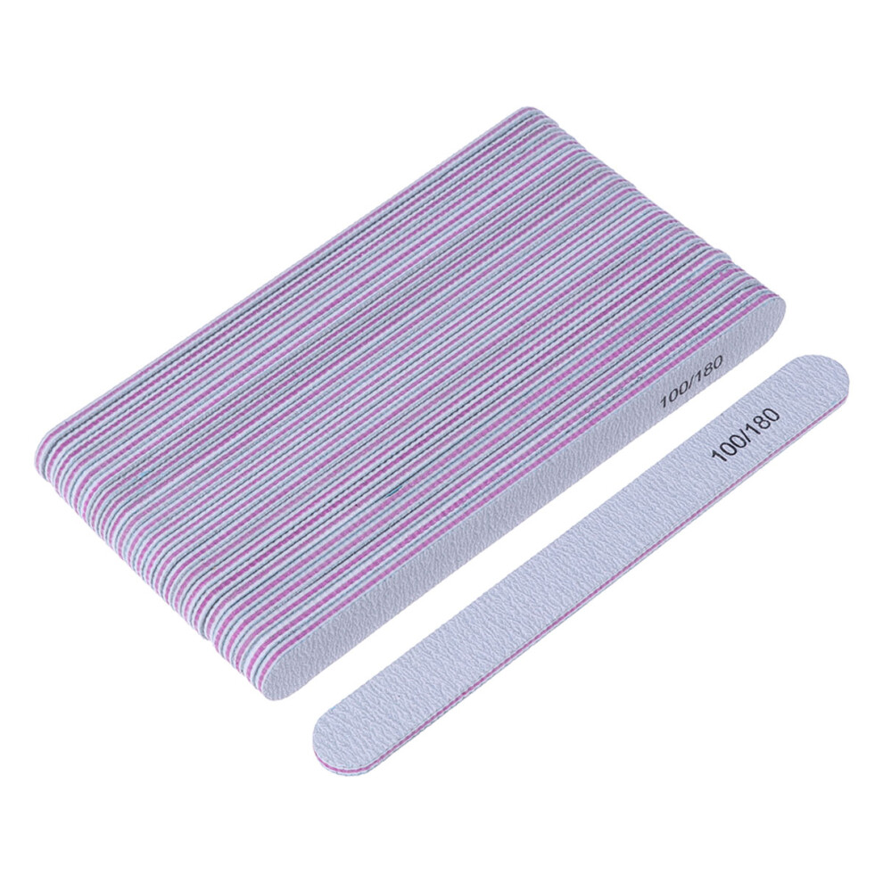Vaguelly 75 Pcs Professional Nail File Natural Sanding Bar