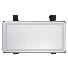 Car Vanity Mirror Black 1set 10.2x5.3in