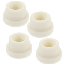 4Pcs White Ladder Rubber Stoppers Practical Pool Step Safety Bumpers