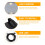 Car Vanity Mirror Black 1set 10.2x5.3in 8