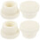 4Pcs White Ladder Rubber Stoppers Practical Pool Step Safety Bumpers 3
