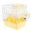Yellow Double-Deck Hamster Cage Plastic Wire Small Pet House 5
