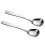 2Pcs Stainless Steel Soup Spoons Square Bottom Silver Polished Set 11