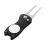 Compact Foldable Black Metal Golf Divot Tool for Ball Mark Repair 1