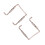 2Pcs Violin Chinrest Screws Silver Practical Decorative Set 1
